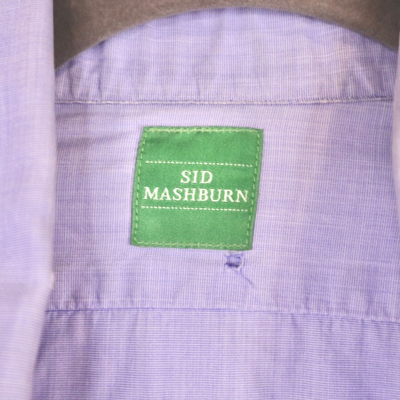 Sid Mashburn Blue Mens Size Small Long Sleeve Button Up Shirt Oxford Poplin - Picture 3 of 10